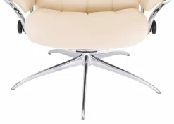 Stressless® Relaxsessel »London« Set, Relaxsessel mit Hocker,mit Hocker, High Back, mit Star Base, Gestell Chrom