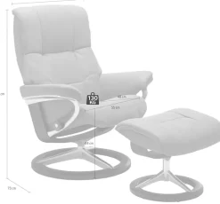 Stressless® Relaxsessel »Mayfair« mit Signature Base, Größe S, M & L, Gestell Braun