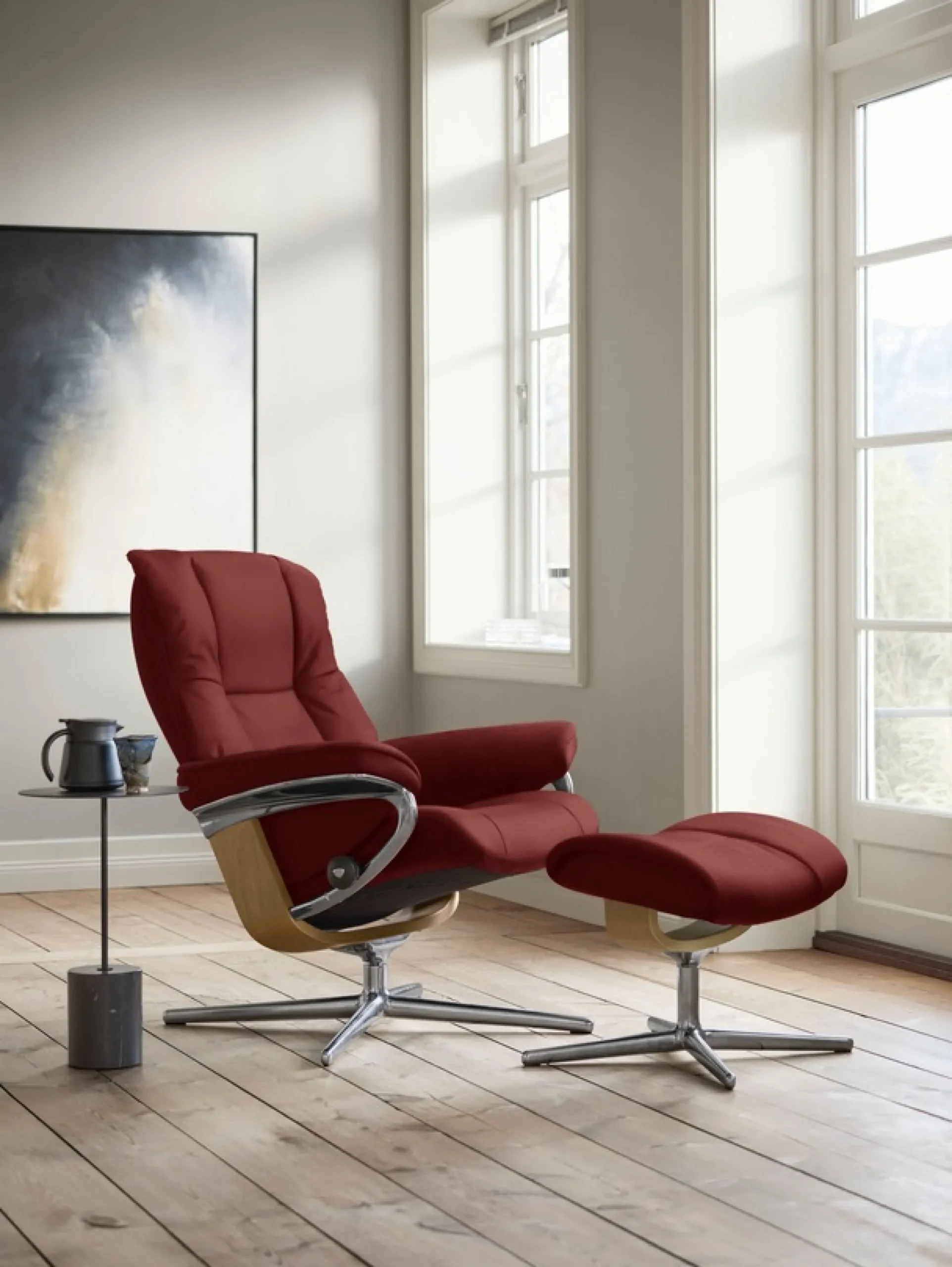 Stressless® Relaxsessel »Mayfair« mit Cross Base, Größe S, M & L, Holzakzent Eiche