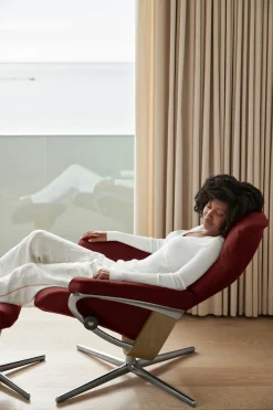 Stressless® Relaxsessel »Mayfair« mit Cross Base, Größe S, M & L, Holzakzent Eiche