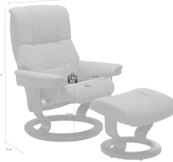 Stressless® Relaxsessel »Mayfair« mit Classic Base, Größe S, M & L, Gestell Braun