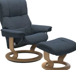 Stressless® Relaxsessel »Mayfair« Relaxsessel mit Hocker,mit Hocker, mit Classic Base, Größe S, M & L, Gestell Eiche, in 3 Bezugsqualitäten lieferbar