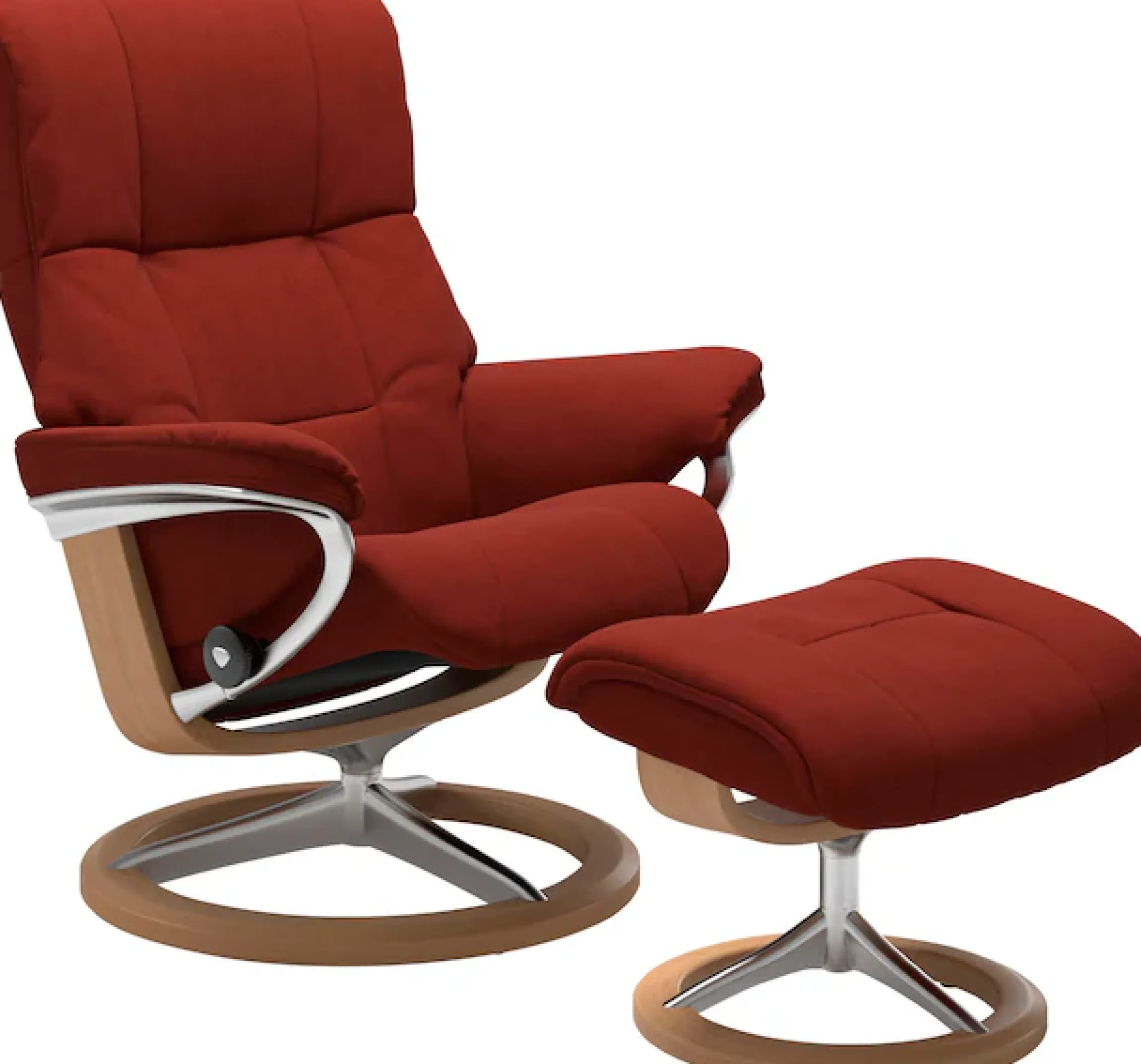 Stressless® Relaxsessel »Mayfair« Set, Relaxsessel mit Hocker,mit Hocker, mit Signature Base, Größe S, M & L, Gestell Eiche