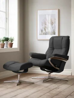 Stressless® Relaxsessel »Mayfair« mit Cross Base, Größe S, M & L, Holzakzent Schwarz