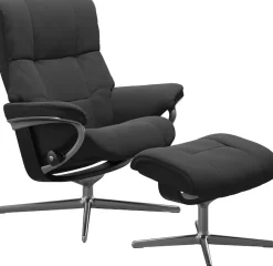 Stressless® Relaxsessel »Mayfair« mit Cross Base, Größe S, M & L, Holzakzent Schwarz