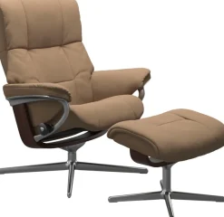 Stressless® Relaxsessel »Mayfair« mit Cross Base, Größe S, M & L, Holzakzent Braun