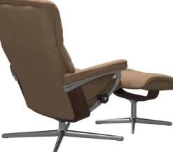 Stressless® Relaxsessel »Mayfair« mit Cross Base, Größe S, M & L, Holzakzent Braun