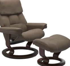 Stressless® Relaxsessel »Ruby« Set,mit Classic Base, Größe L, Gestell Eiche, Wenge, Braun & Schwarz