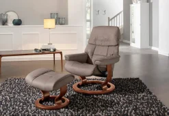 Stressless® Relaxsessel »Ruby« Set,mit Classic Base, Größe L, Gestell Eiche, Wenge, Braun & Schwarz