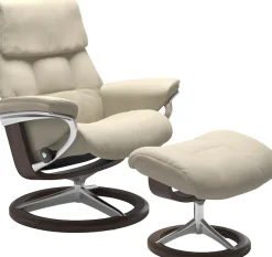 Stressless® Relaxsessel »Ruby« mit Signature Base, Größe L, Gestell Eiche, Wenge, Braun & Schwarz