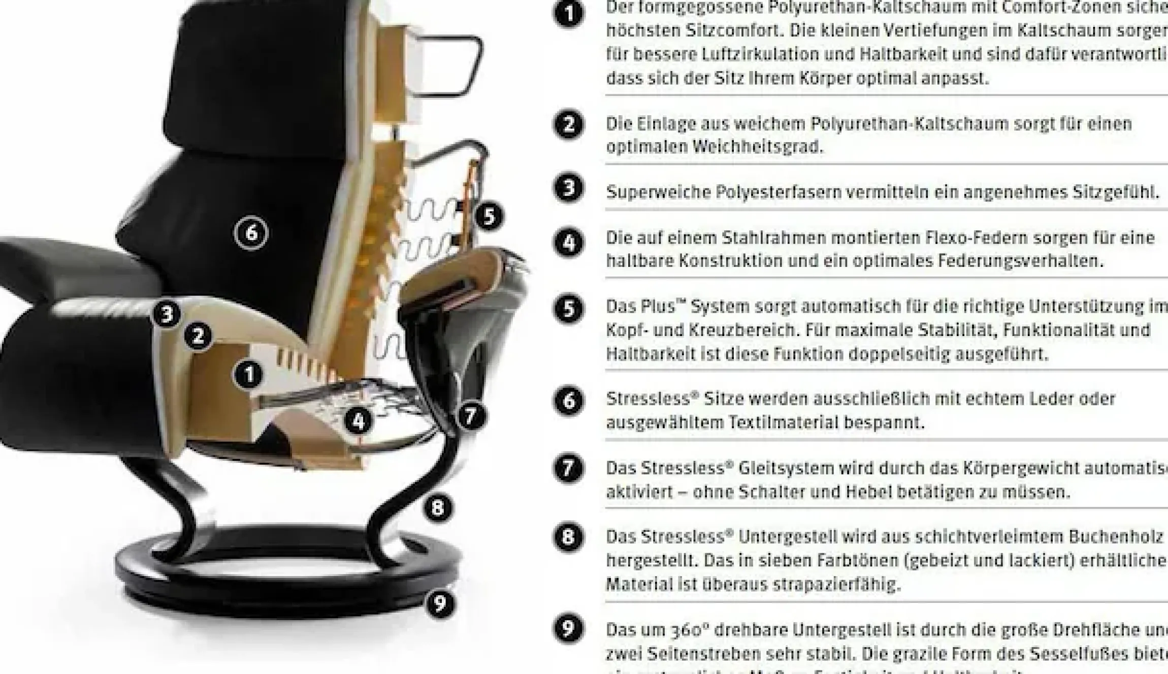 Stressless® Relaxsessel »Ruby« mit Classic Base, Größe S, Gestell Eiche, Wenge, Braun & Schwarz