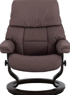 Stressless® Relaxsessel »Ruby« Set, Relaxsessel mit Hocker,mit Classic Base, Größe L, Gestell Eiche, Wenge, Braun & Schwarz