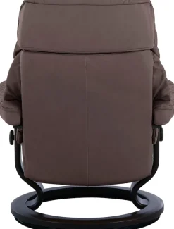 Stressless® Relaxsessel »Ruby« Set, Relaxsessel mit Hocker,mit Classic Base, Größe L, Gestell Eiche, Wenge, Braun & Schwarz