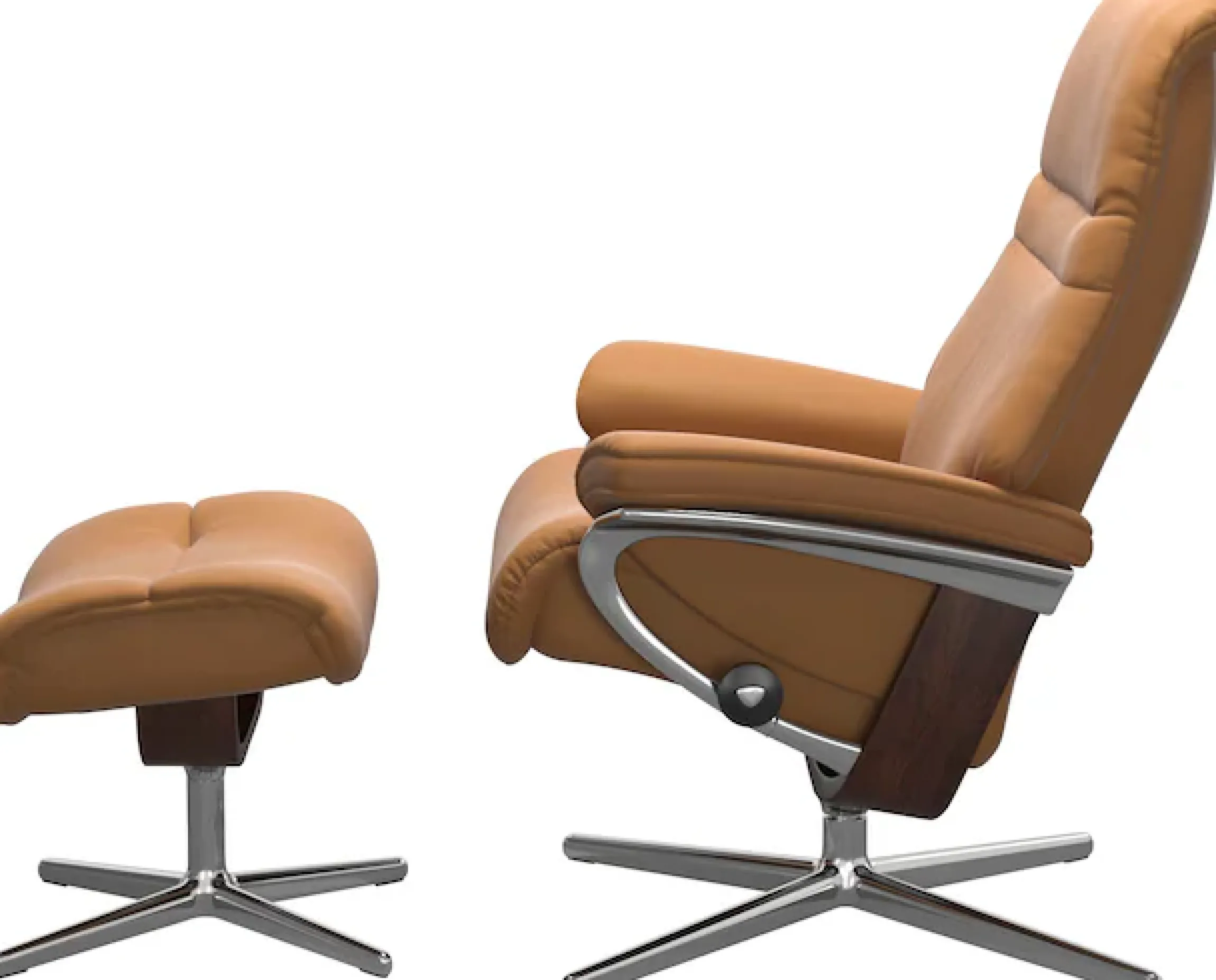 Stressless® Relaxsessel »Sunrise« mit Cross Base, Größe S, M & L, Holzakzent Braun