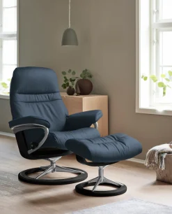 Stressless® Relaxsessel »Sunrise« Relaxsessel mit Hocker,mit Signature Base, Größe M, Gestell Schwarz