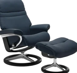 Stressless® Relaxsessel »Sunrise« Relaxsessel mit Hocker,mit Signature Base, Größe M, Gestell Schwarz