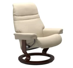 Stressless® Relaxsessel »Sunrise« mit Classic Base, Größe S, Gestell Braun, in 2 Lederqualitäten lieferbar