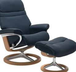Stressless® Relaxsessel »Sunrise« Relaxsessel mit Hocker,mit Signature Base, Größe S, Gestell Eiche