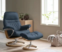 Stressless® Relaxsessel »Sunrise« Relaxsessel mit Hocker,mit Signature Base, Größe S, Gestell Eiche