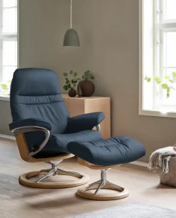 Stressless® Relaxsessel »Sunrise« Relaxsessel mit Hocker,mit Signature Base, Größe S, Gestell Eiche