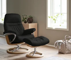 Stressless® Relaxsessel »Sunrise« mit Signature Base, Größe L, Gestell Eiche, in 2 Lederqualitäten lieferbar