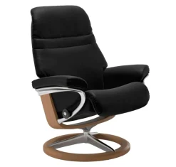 Stressless® Relaxsessel »Sunrise« mit Signature Base, Größe L, Gestell Eiche, in 2 Lederqualitäten lieferbar