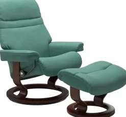 Stressless® Relaxsessel »Sunrise« Relaxsessel mit Hocker,mit Classic Base, Größe S, Gestell Braun