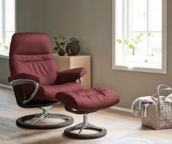 Stressless® Relaxsessel »Sunrise« mit Signature Base, Größe M, Gestell Wenge, in 2 Lederqualitäten lieferbar