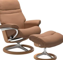 Stressless® Relaxsessel »Sunrise« mit Signature Base, Größe M, Gestell Eiche, in 2 Bezugsqualitäten lieferbar
