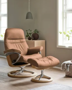 Stressless® Relaxsessel »Sunrise« mit Signature Base, Größe M, Gestell Eiche, in 2 Bezugsqualitäten lieferbar