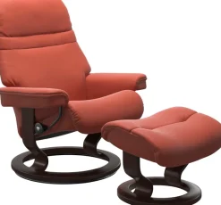 Stressless® Relaxsessel »Sunrise« mit Classic Base, Größe L, Gestell Braun, in 2 Lederqualitäten lieferbar