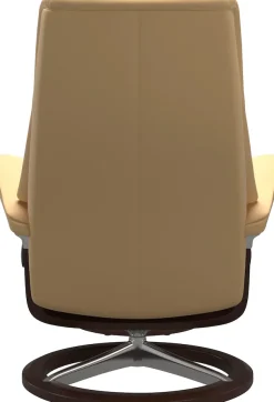 Stressless® Relaxsessel »View« Set, Relaxsessel mit Hocker,mit Signature Base, Größe M,Gestell Braun