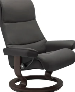 Stressless® Relaxsessel »View« Set, Relaxsessel mit Hocker,mit Classic Base, Größe M,Gestell Wenge