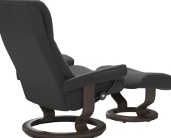 Stressless® Relaxsessel »View« Set, Relaxsessel mit Hocker,mit Classic Base, Größe M,Gestell Wenge