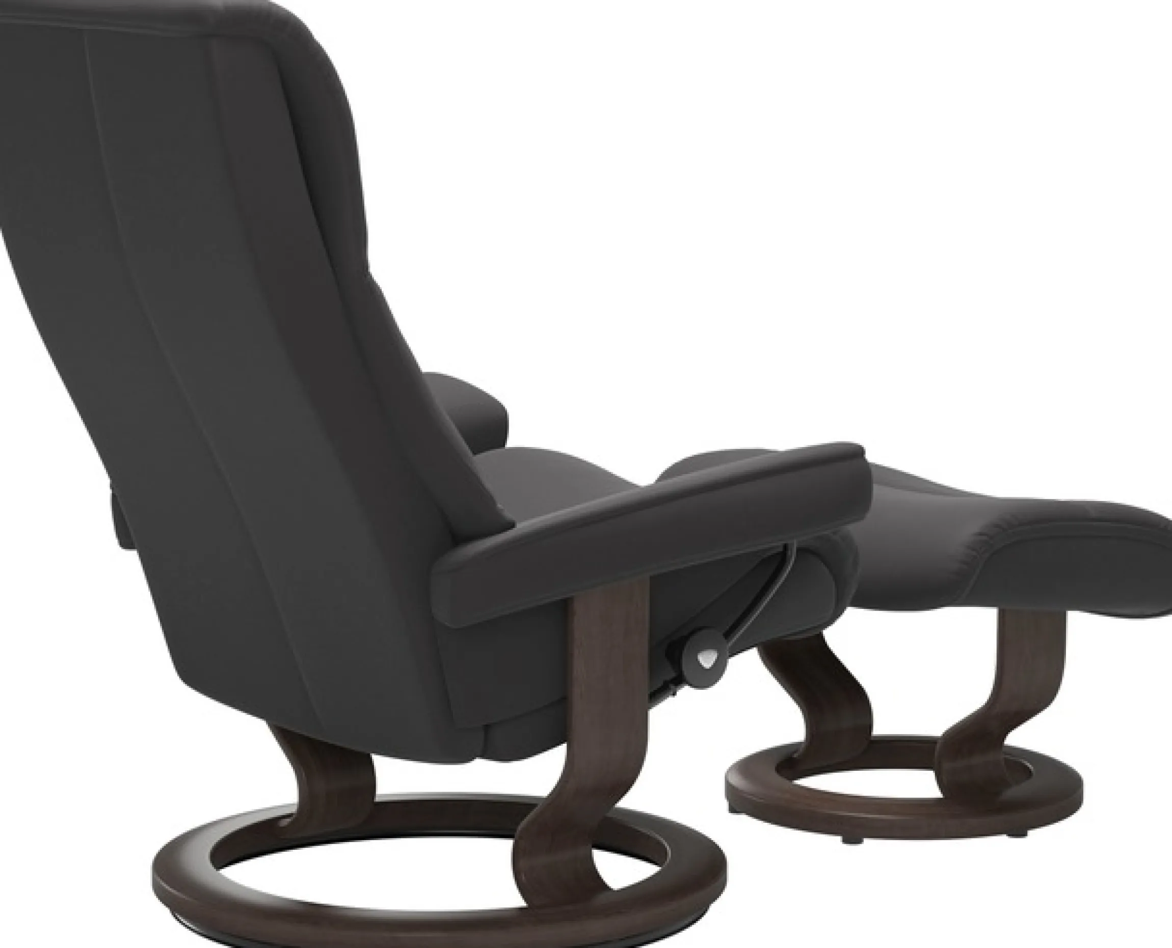 Stressless® Relaxsessel »View« Set, Relaxsessel mit Hocker,mit Classic Base, Größe M,Gestell Wenge