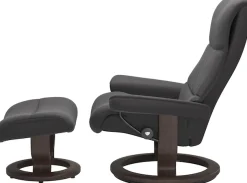 Stressless® Relaxsessel »View« Set, Relaxsessel mit Hocker,mit Classic Base, Größe M,Gestell Wenge