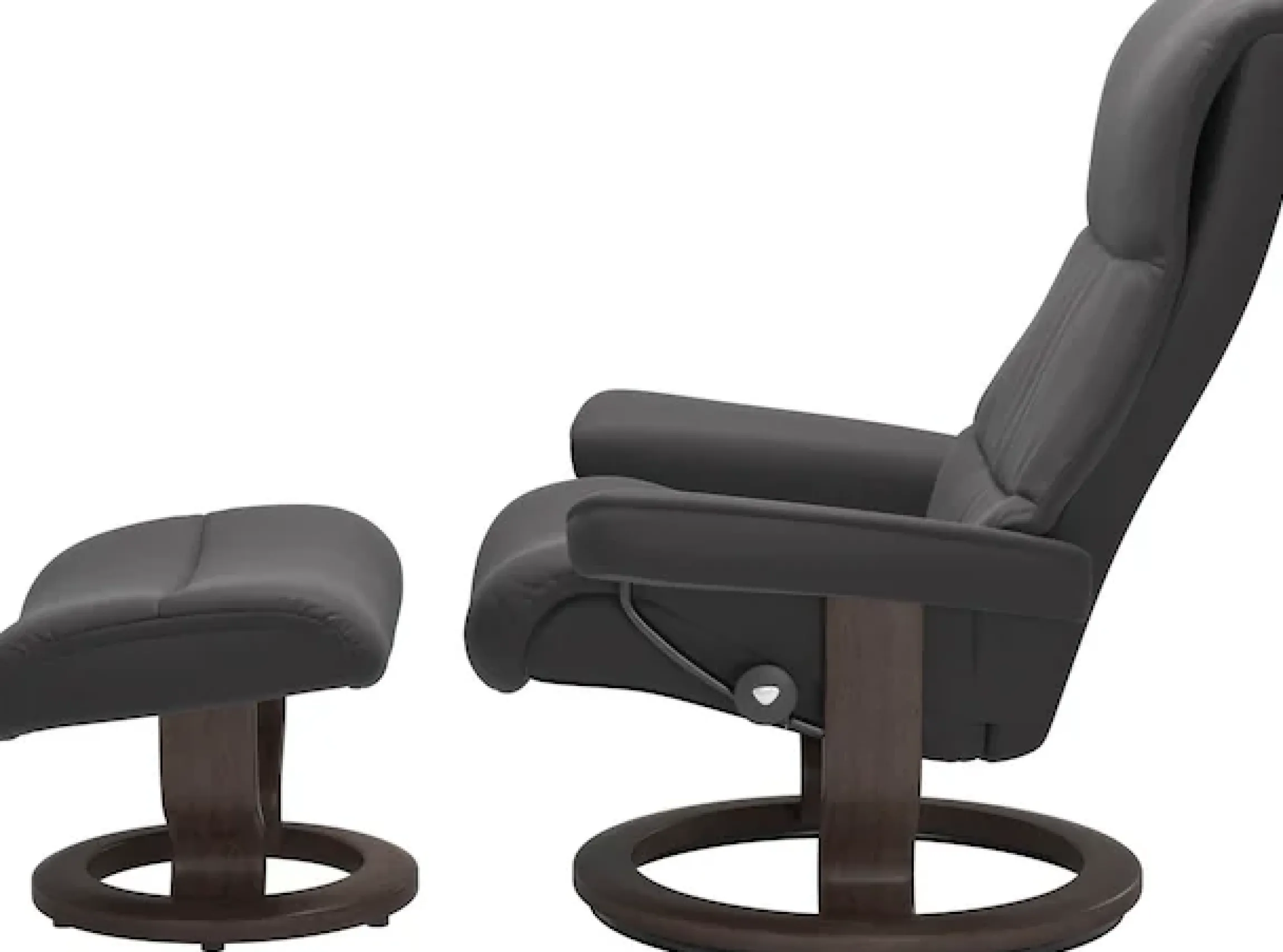 Stressless® Relaxsessel »View« Set, Relaxsessel mit Hocker,mit Classic Base, Größe M,Gestell Wenge