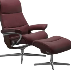 Stressless® Relaxsessel »View« mit Cross Base, Größe S, M & L, Holzakzent Braun