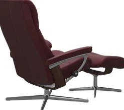 Stressless® Relaxsessel »View« mit Cross Base, Größe S, M & L, Holzakzent Braun