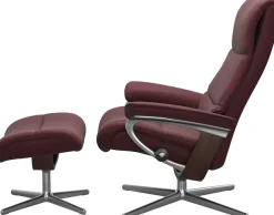 Stressless® Relaxsessel »View« mit Cross Base, Größe S, M & L, Holzakzent Braun