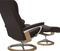 Stressless® Relaxsessel »View« Set, Relaxsessel mit Hocker,mit Signature Base, Größe S,Gestell Eiche