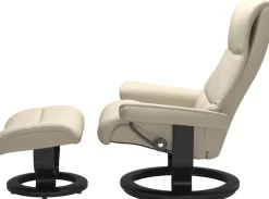 Stressless® Relaxsessel »View« Set, Relaxsessel mit Hocker,mit Classic Base, Größe S,Gestell Schwarz