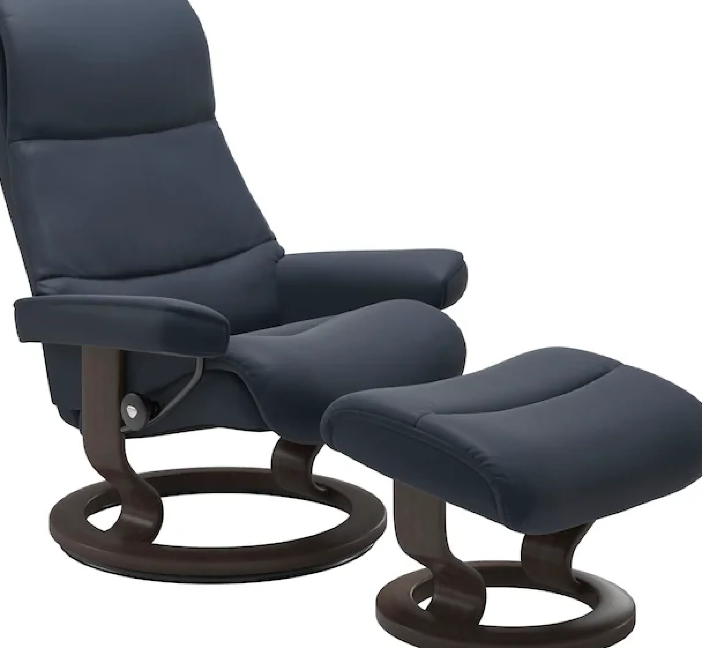 Stressless® Relaxsessel »View« Set, Relaxsessel mit Hocker,mit Classic Base, Größe S,Gestell Wenge