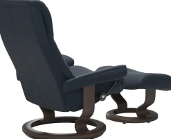 Stressless® Relaxsessel »View« Set, Relaxsessel mit Hocker,mit Classic Base, Größe S,Gestell Wenge
