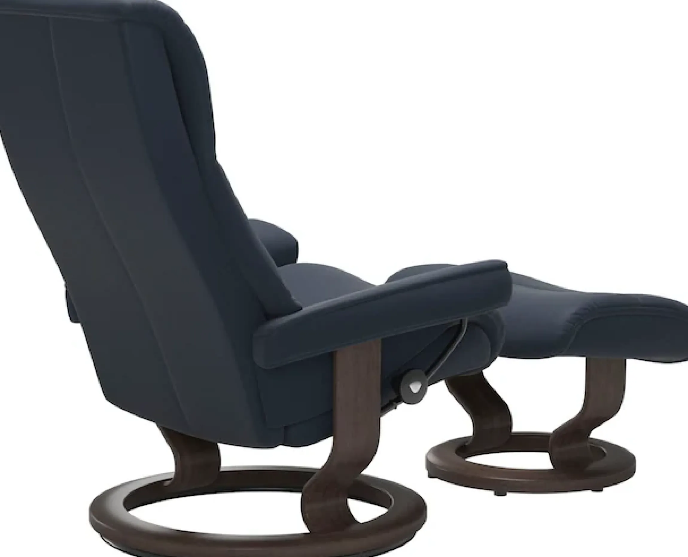 Stressless® Relaxsessel »View« Set, Relaxsessel mit Hocker,mit Classic Base, Größe S,Gestell Wenge
