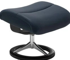 Stressless® Relaxsessel »View« Set, Relaxsessel mit Hocker,mit Signature Base, Größe M,Gestell Schwarz