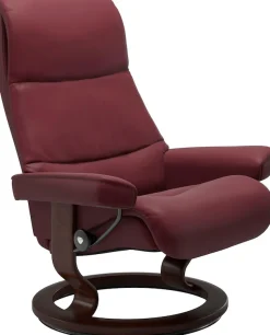 Stressless® Relaxsessel »View« Set, Relaxsessel mit Hocker,mit Classic Base, Größe S,Gestell Braun