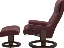 Stressless® Relaxsessel »View« Set, Relaxsessel mit Hocker,mit Classic Base, Größe S,Gestell Braun