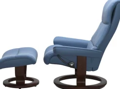 Stressless® Relaxsessel »View« Set, Relaxsessel mit Hocker,mit Classic Base, Größe M,Gestell Braun