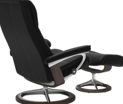 Stressless® Relaxsessel »View« Set, Relaxsessel mit Hocker,mit Signature Base, Größe M,Gestell Wenge